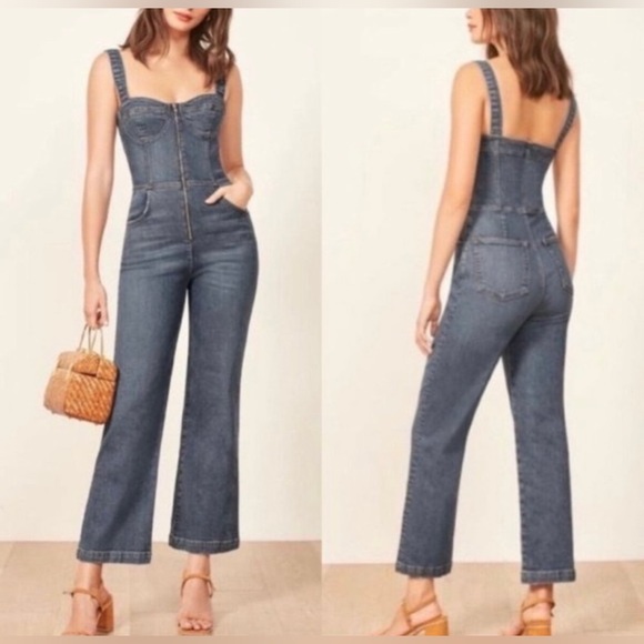 Reformation Kora jumpsuit size 2 BNWT - Picture 2 of 16